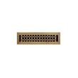 Honeycomb Brass Floor Register - Antique Brass 2-1/4" x 12" (3-1/4" x 13-1/4" Overall), , large image number 0