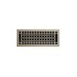 Honeycomb Brass Floor Register - Brushed Nickel 4"x10" (5"x11-1/8" Overall), , large image number 0