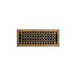 Honeycomb Brass Floor Register - Antique Brass 4"x12" (5"x13-1/4" Overall), , large image number 0