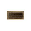 Honeycomb Brass Floor Register - Chrome - 4" x 8" (5" x 9-1/8" Overall), , large image number 8