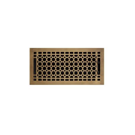 Honeycomb Brass Oversized Floor Register