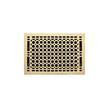 Honeycomb Brass Floor Register - Polished Brass 8" x 14" (9-1/4" x 15-1/8" Overall), , large image number 0