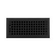 Mission Cast Iron Floor Register - Black 4" x 10" (5-1/2" x 11-5/8" Overall), , large image number 1
