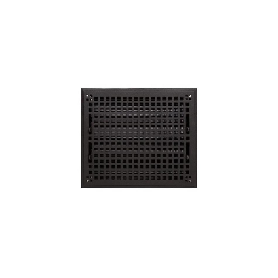 Mission Cast Iron Floor Register - Black 10" x 12" (11-5/8" x 13-1/2" Overall), , large image number 0
