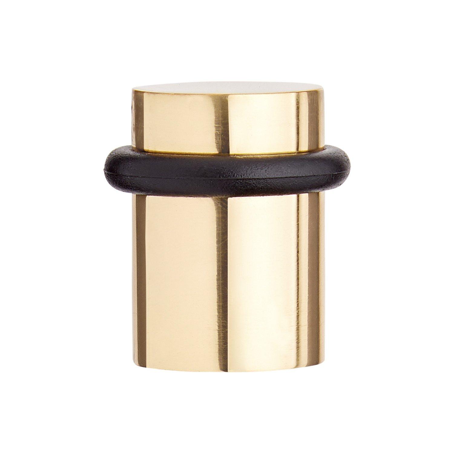 Solid Brass Contemporary Flat Top Doorstop | Signature Hardware