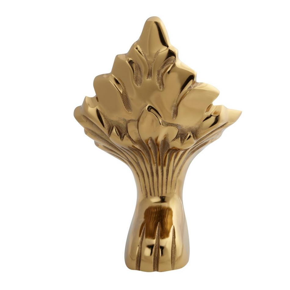 61" Arabella Cast Iron Double-Slipper Tub - Polished Brass Lion Feet / No Tap Holes, , large image number 2