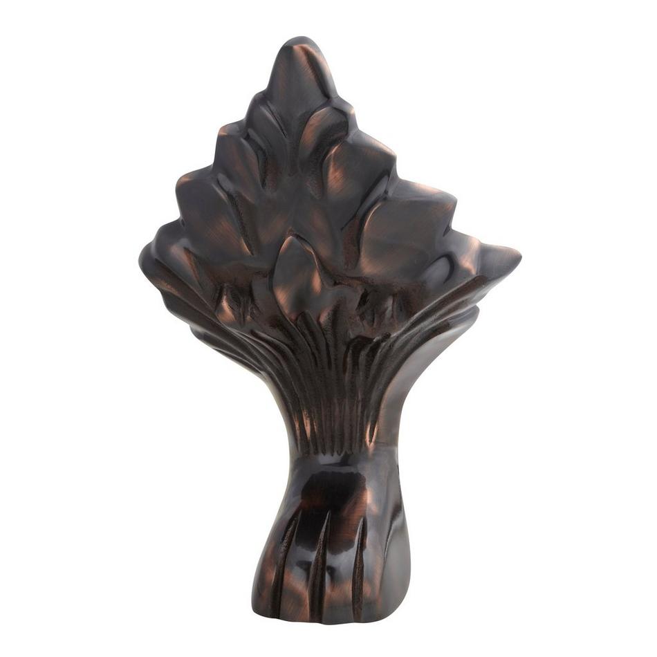 61" Arabella Cast Iron Double-Slipper Tub - Oil Rubbed Bronze Lion Feet / No Tap Holes, , large image number 2