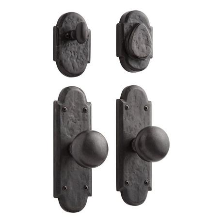 Marwick Ornate Solid Bronze Entrance Set