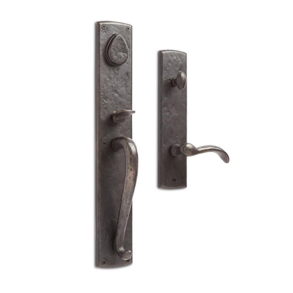 Bullock Entrance Door Set - Lever Handle - 2-3/4" Backset - Left Hand - Dark Bronze, , large image number 0