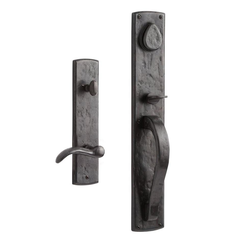 Ellis Entrance Door Set with Lever Handle - 2-3/4" Backset - Right Hand - Dark Bronze, , large image number 0