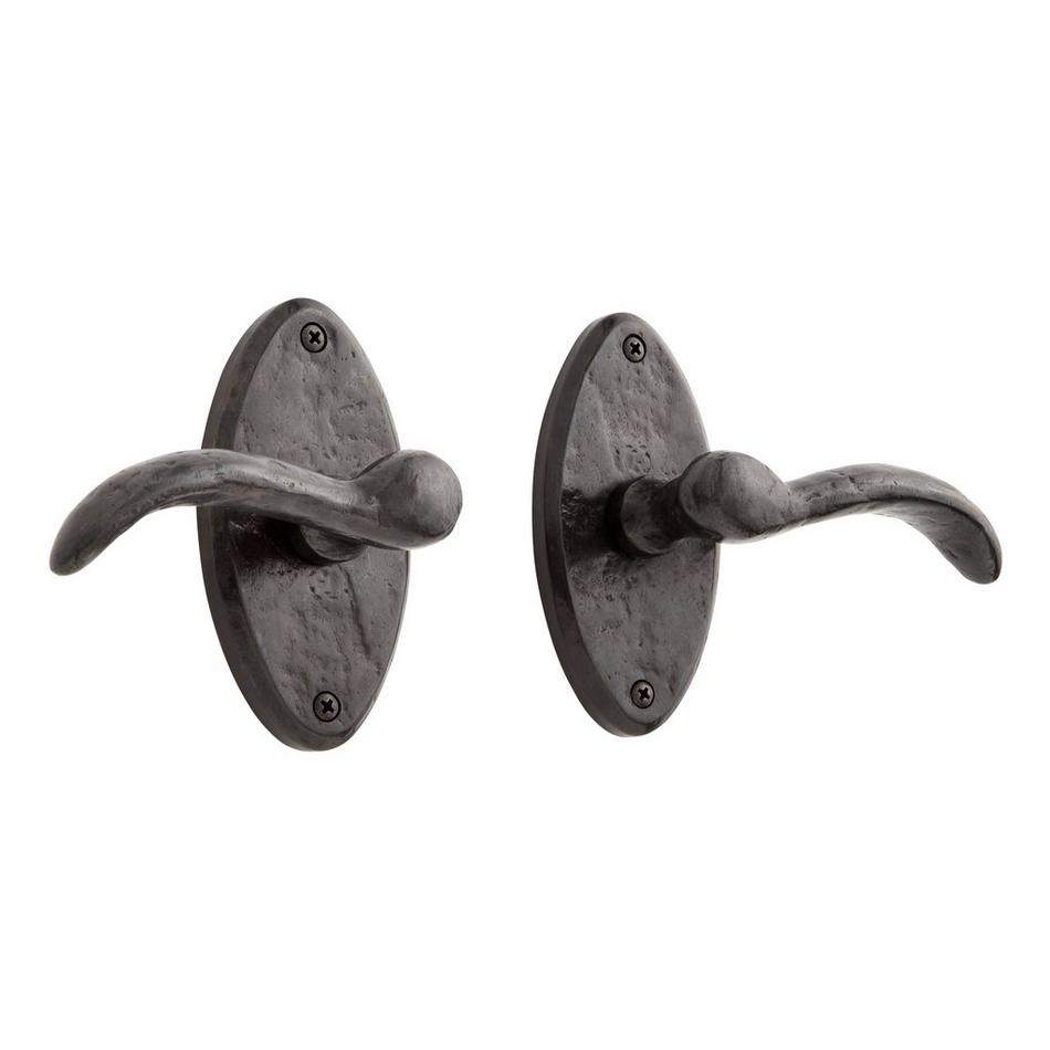 Duncan Oval Solid Bronze Lever Set - Privacy, Passage and Dummy, , large image number 0