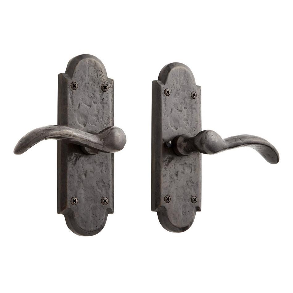 Duncan Ornate Solid Bronze Lever Set - Privacy, Passage and Dummy, , large image number 1