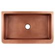 36" Fiona Hammered Copper Farmhouse Sink, , large image number 3