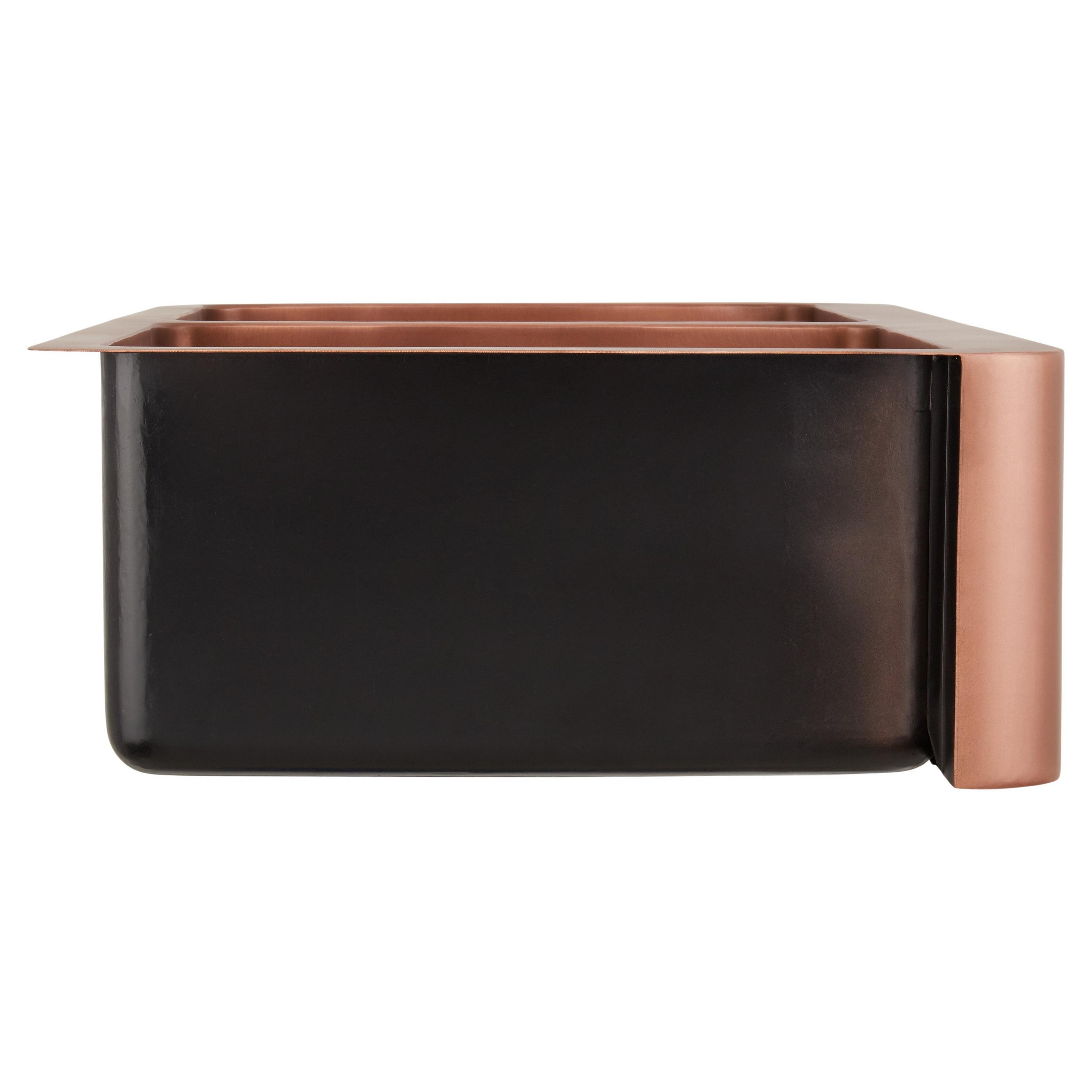 36 Vine Design Double Bowl Copper Farmhouse Sink Signature Hardware