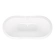 72" Arabella Cast Iron Double-Slipper Tub - Polished Brass Lion Feet / 7" Rim Holes, , large image number 1