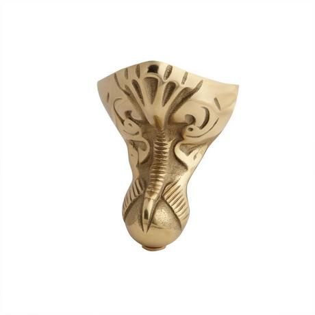 54" Miya Cast Iron Roll-Top Clawfoot Tub with Tap Deck and 7" Rim Holes - Ball & Claw Feet