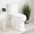 Regent Dual-Flush Toilet with Elongated Bowl - White, , large image number 0