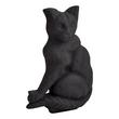 Cast Iron Cat Wedge Doorstop - Black Powder Coat, , large image number 0
