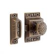 Solid Brass Cabinet Latch with Windsor Knob, , large image number 0