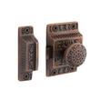 Solid Brass Cabinet Latch with Windsor Knob, , large image number 2