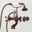 Wall-Mount Telephone Faucet and Hand Shower - Cross Handles - Oil Rubbed Bronze, , large image number 0