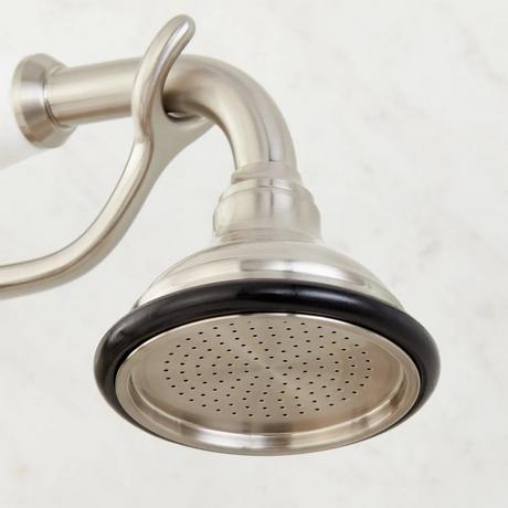 Wall-Mount Telephone Faucet & Hand Shower - Porcelain Lever Handles