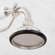 Wall-Mount Telephone Faucet with Porcelain Lever Handles and 4" Wall Couplers - Polished Nickel, , large image number 4