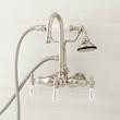 Gooseneck Tub Faucet with Hand Shower and Wall Couplers, , large image number 1