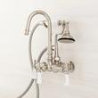 Gooseneck Tub Faucet with Hand Shower and Wall Couplers, , large image number 3