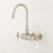 Gooseneck Spout Wall-Mount Tub Faucet with Wall Couplers, , large image number 3