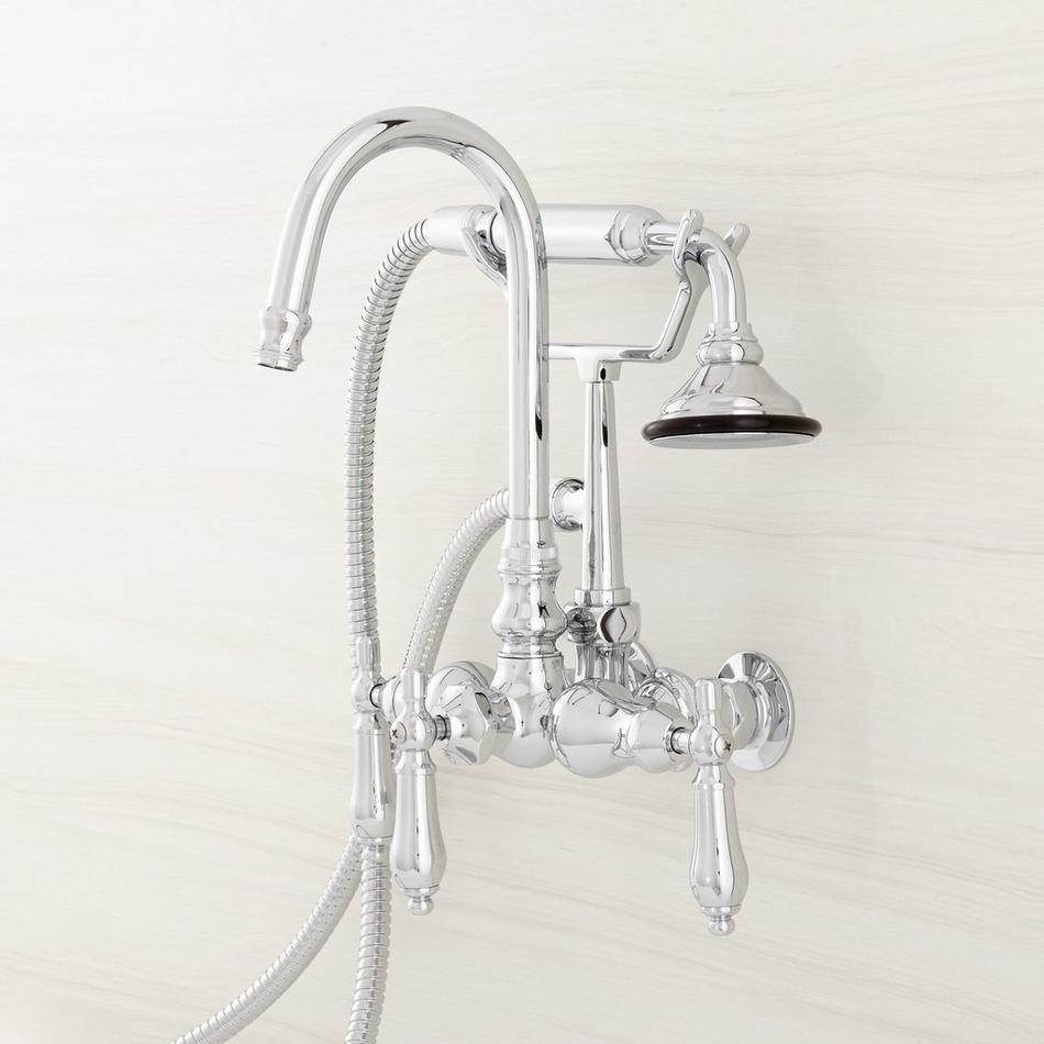 Pasaia Tub Faucet and Hand Shower - Lever Handles - Chrome, , large image number 1