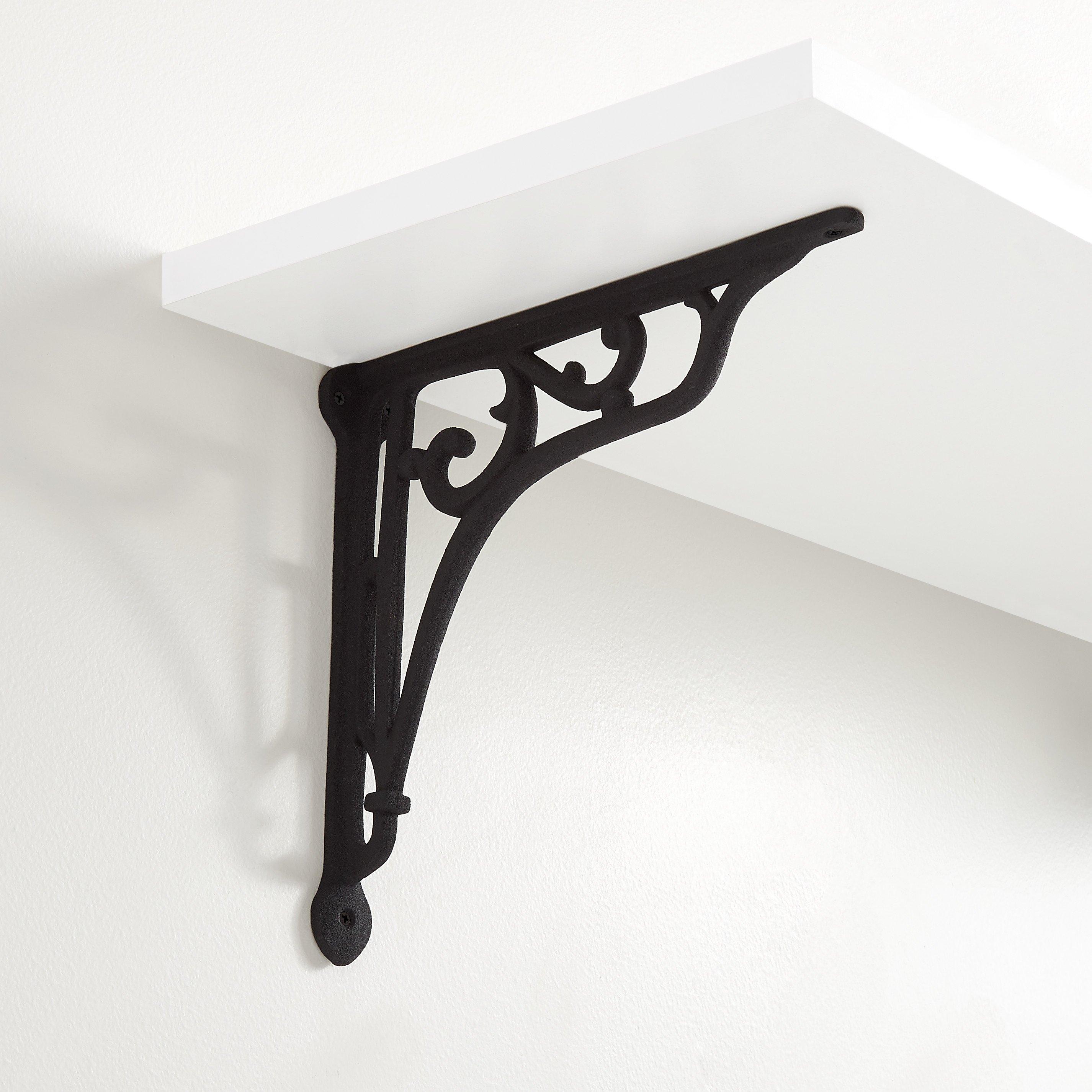 PAIR of Cast Iron VICTORIAN Shelf Bracket 8