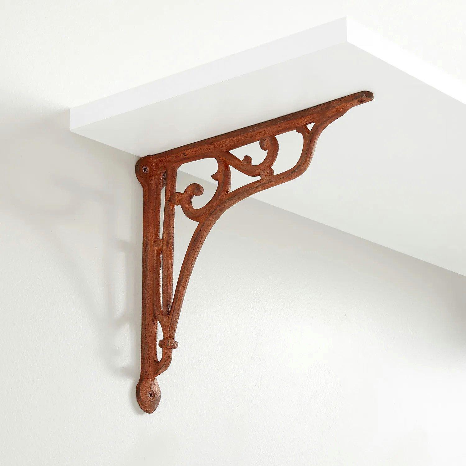 Whorl Cast Iron Shelf Bracket