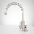 Rotunda Widespread Faucet - Lever Handles - Overflow - Brushed Nickel, , large image number 1