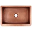 33" Fiona Hammered Copper Farmhouse Sink, , large image number 8