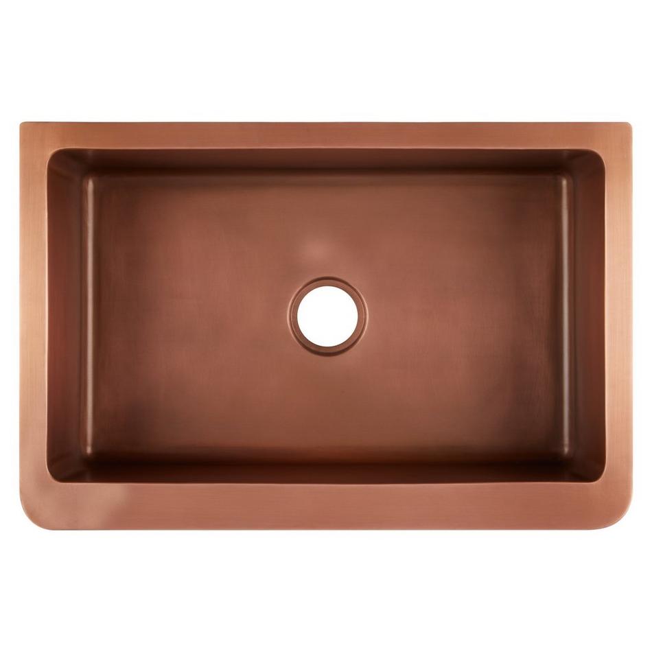33" Vine Design Copper Farmhouse Sink, , large image number 4