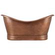 72" Paige Copper Double-Slipper Tub - Black Drain Kit, , large image number 1