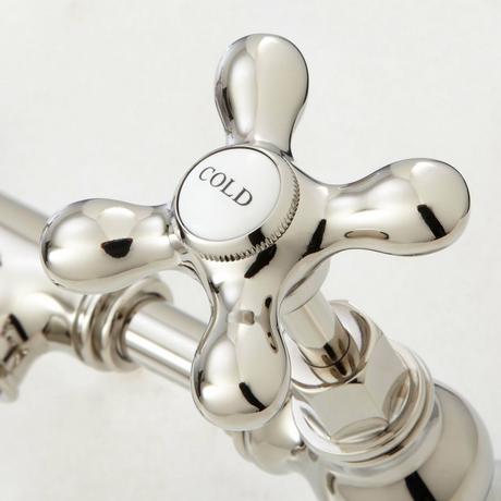 Monroe Bridge Bathroom Faucet - Cross Handles