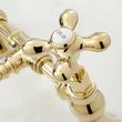 Monroe Bridge Bathroom Faucet - Cross Handles - Overflow - Polished Brass, , large image number 2