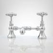 Monroe Bridge Bathroom Faucet - Cross Handles - Overflow - Chrome, , large image number 0