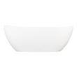 71" Winifred Resin Tub - Integral Overflow & White Drain - Matte Finish, , large image number 3