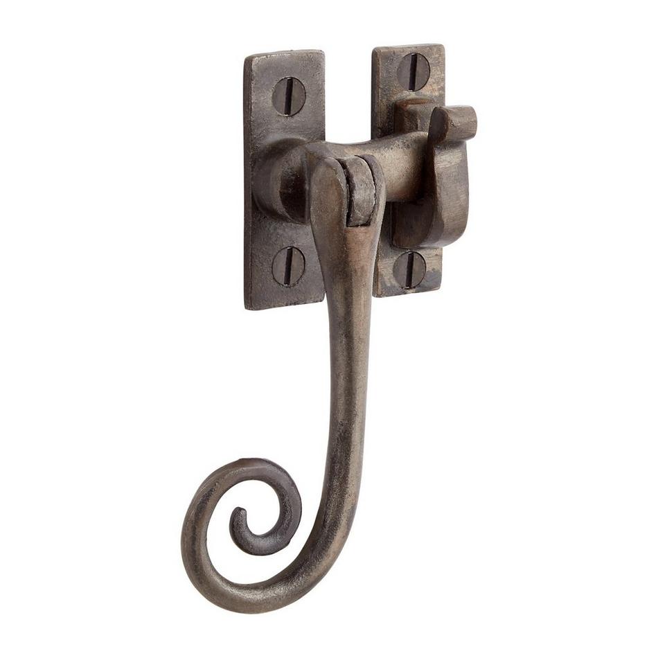 Cast Iron Curly Reversible Casement Window Latch, , large image number 4