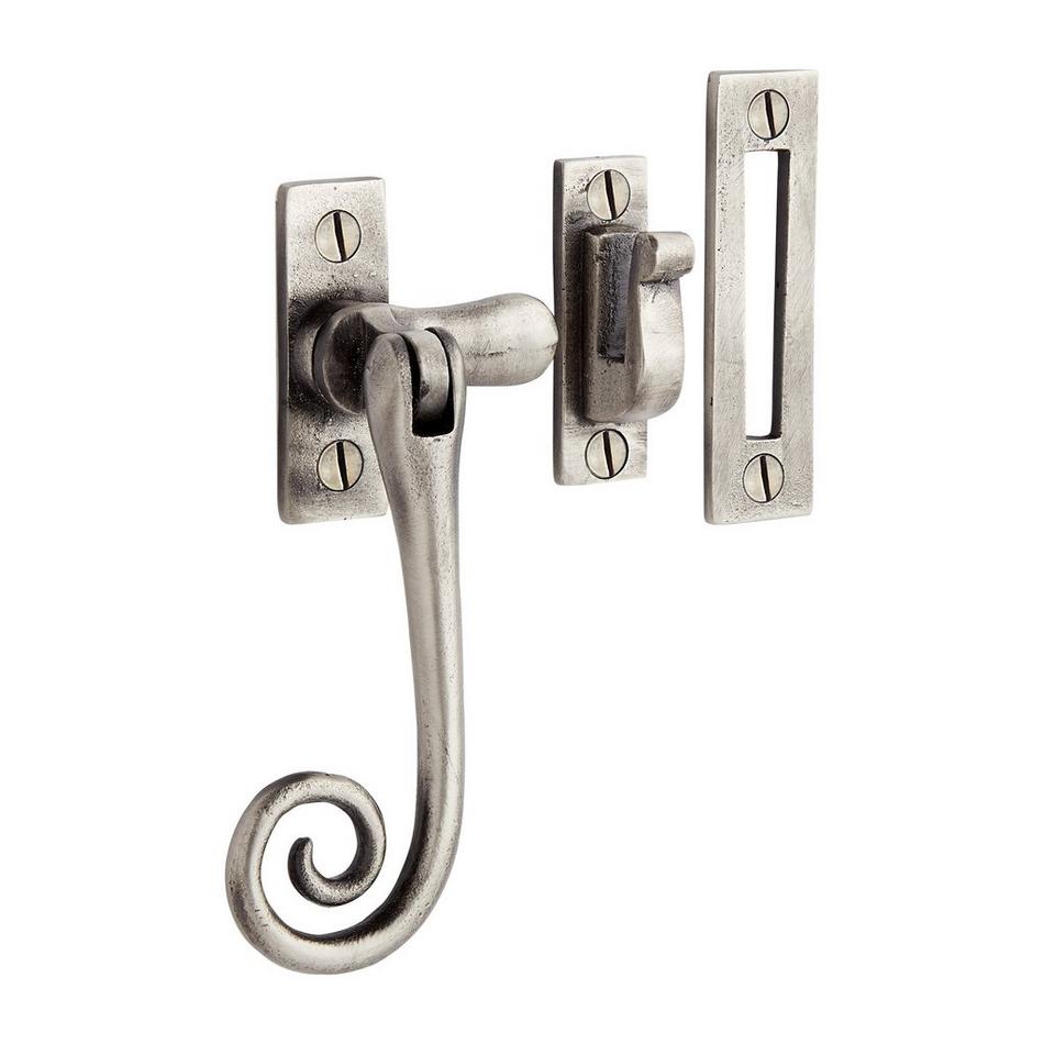 Cast Iron Curly Reversible Casement Window Latch, , large image number 0