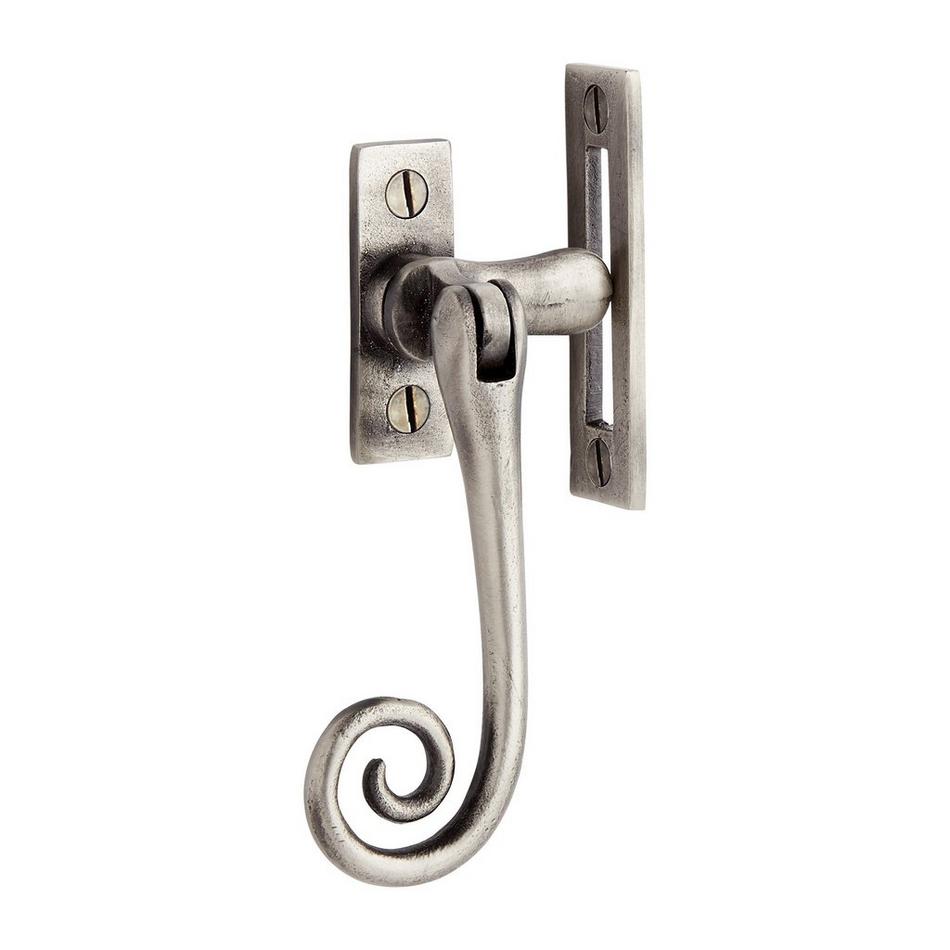 Cast Iron Curly Reversible Casement Window Latch, , large image number 2