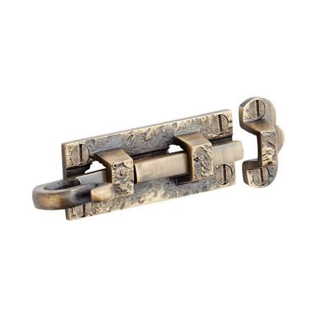 Slide Bolt Door Latch Forged Wrought Iron Cabinet Lock Antique