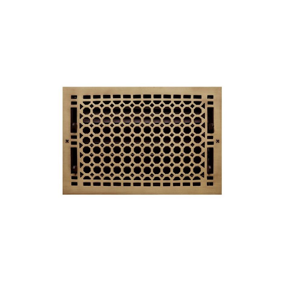 Oversized Honeycomb Brass Wall Register, , large image number 5