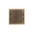Honeycomb Brass Wall Register - Antique Brass 14" x 14" (14-3/4" x 15-1/4" Overall), , large image number 1