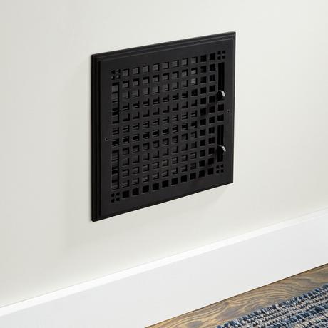 Oversized Mission Cast Iron Wall Register