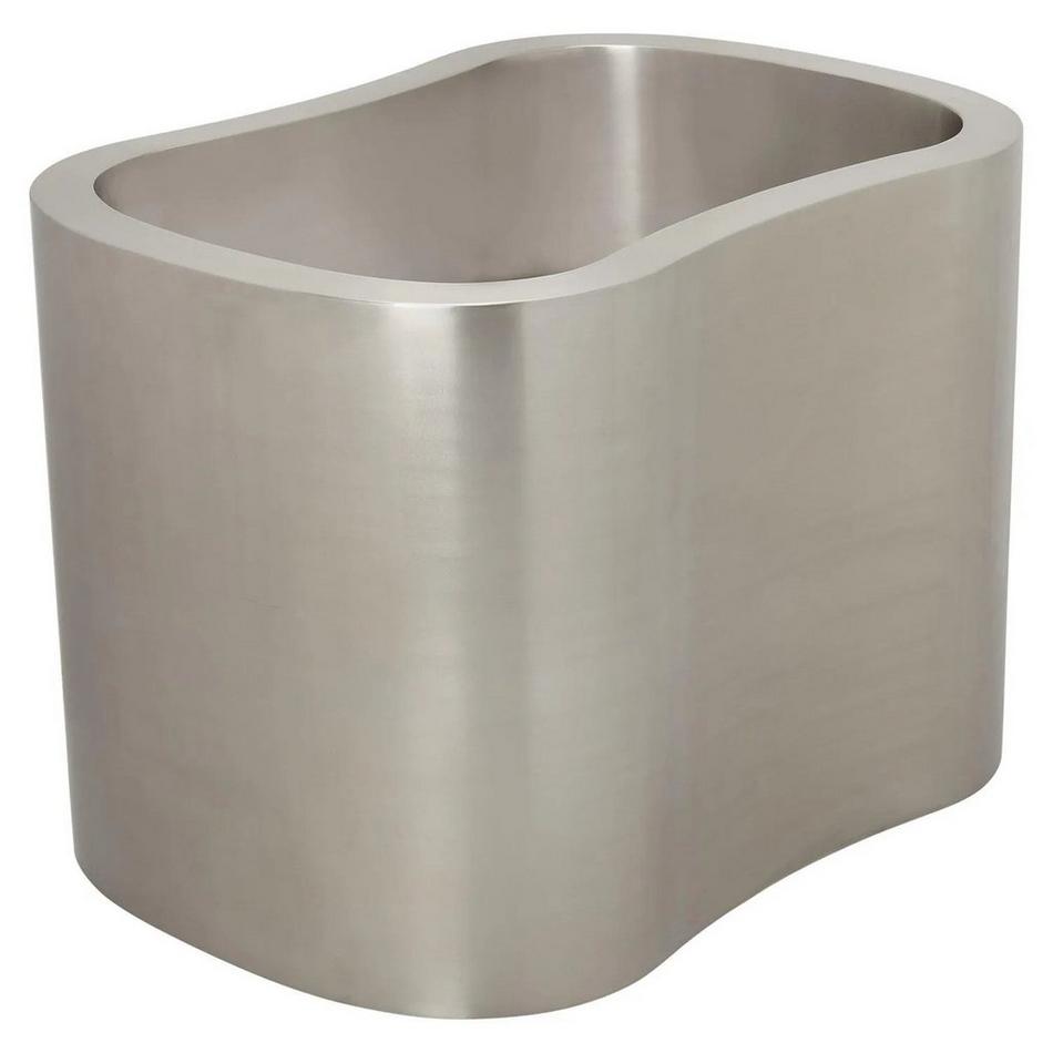 49" Silhouette Stainless Steel Japanese Soaking Tub, , large image number 3
