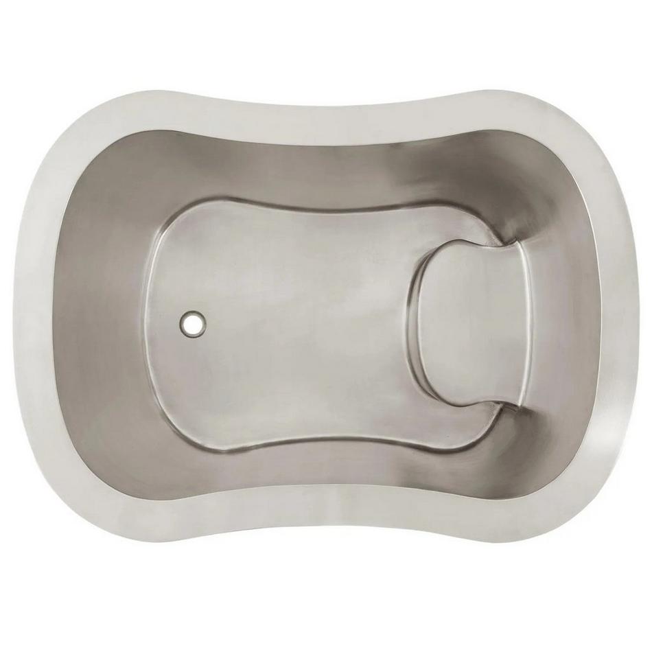 49" Silhouette Stainless Steel Japanese Soaking Tub, , large image number 2